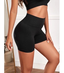 Укороченные бесшовные шорты Tracks Shorts PUSH-UP 35 (Black)